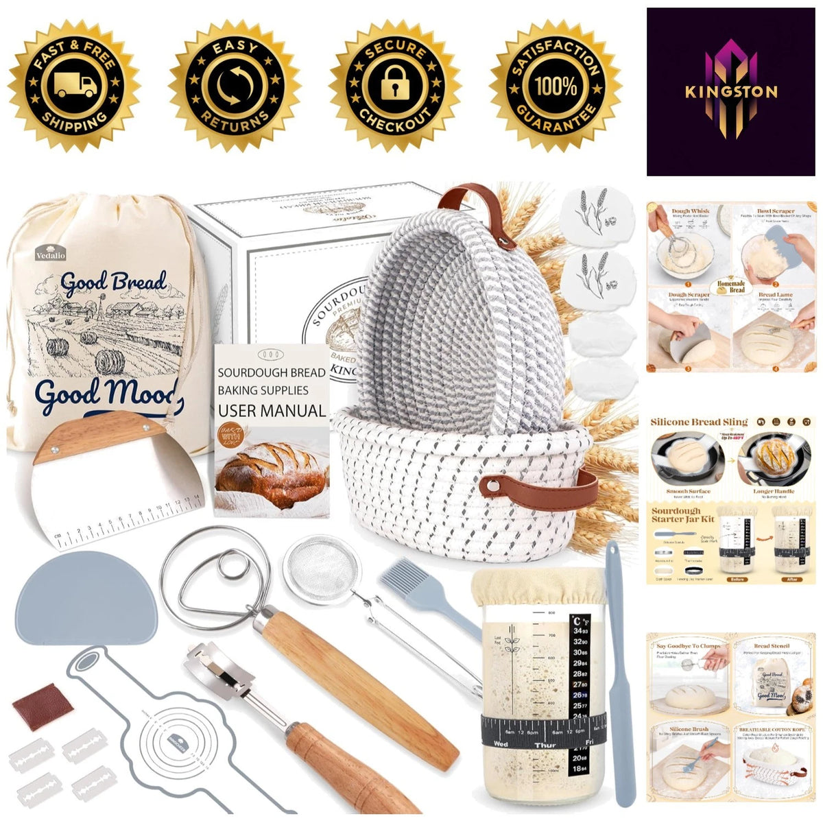 Starter Kit - Complete Baking Tools for Home Bakers, Gift-Ready
